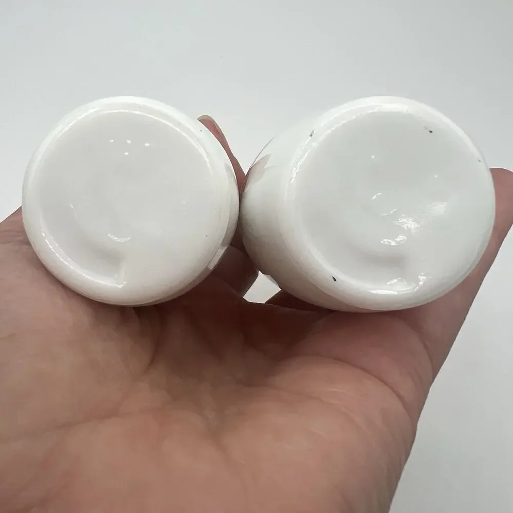 VTG Westinghouse Indian Summer Harvest Milk Glass Salt & Pepper Shakers Gemco